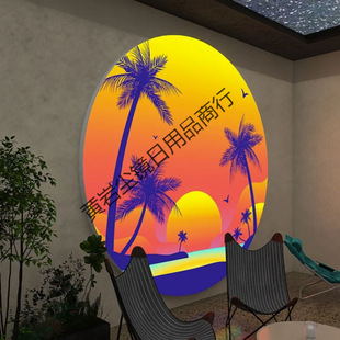 Trendy Sunset Lightbox Soft Film Fabric Lightbox Moon Glow Ambiance Sunset Moon Lightbox Billboard Camping