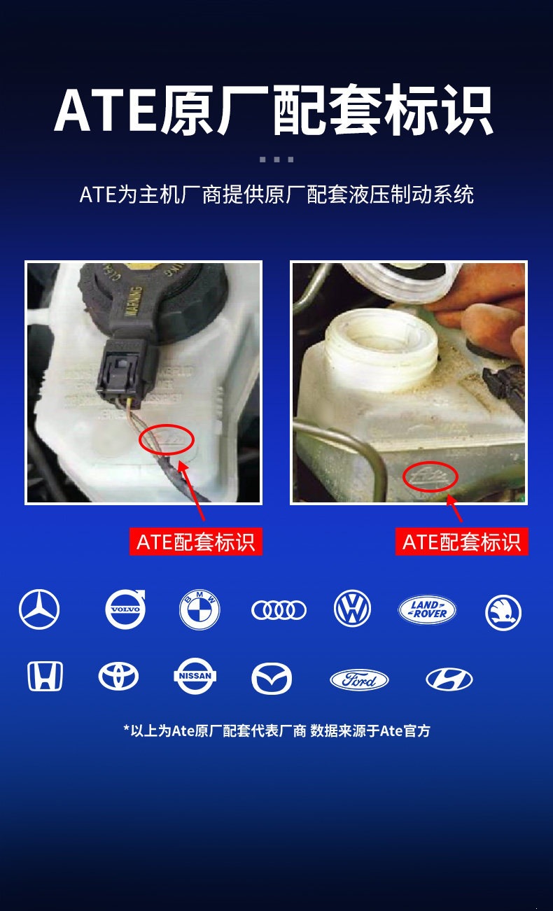 Ate Brake Fluid Typ200 Original Imported Fully Synthetic Motorcycle Clutch Racing Car Dot4 Brake Fluid