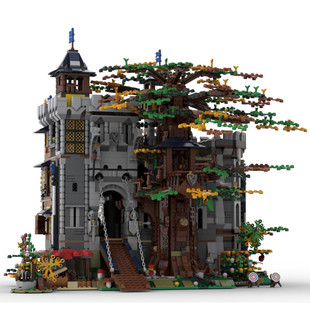 Moc-126920 Medieval Castle and Tree House Modular Building 6223 Particle Number