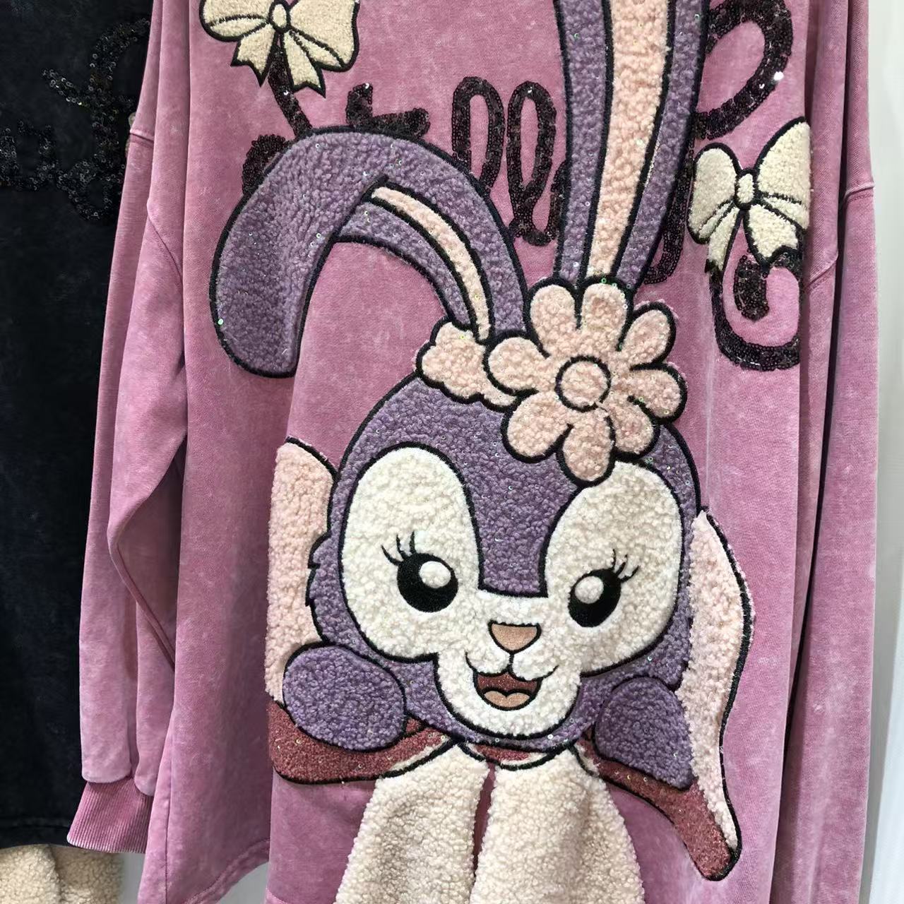2025 nueva tendencia de tamaño grande para mujeres otoño otoño manga larga se puede usar fuera de la red explosión camiseta de moda pijamas