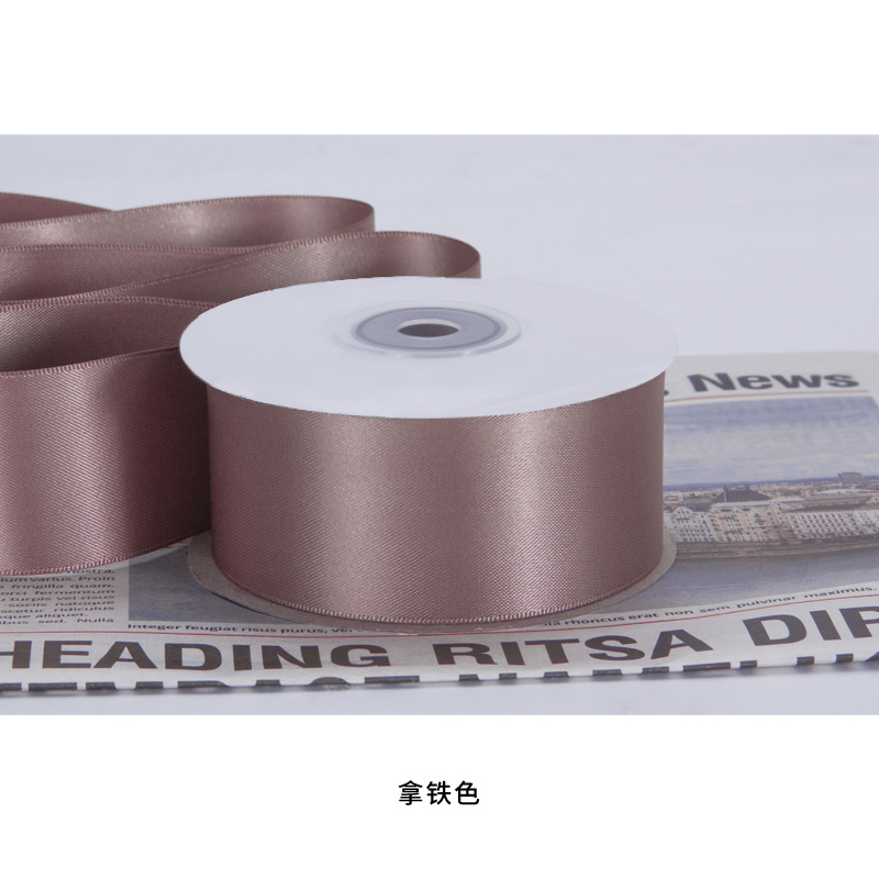 Accesorios de cinta gruesa cifrada al por mayor transfronteriza, cinta de poliéster de doble cara, caja de regalo, cinta de embalaje, lazo, cinta de recuerdo