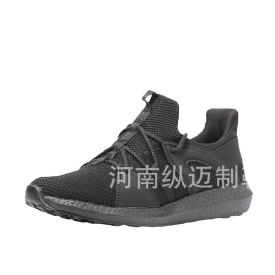 New Black Flying Weaving Fire Fighting Second Generation Training Shoes Men's Soft Sole Non-slip Wear-resistant Breathable Refresher Outdoor Cloth Shoes