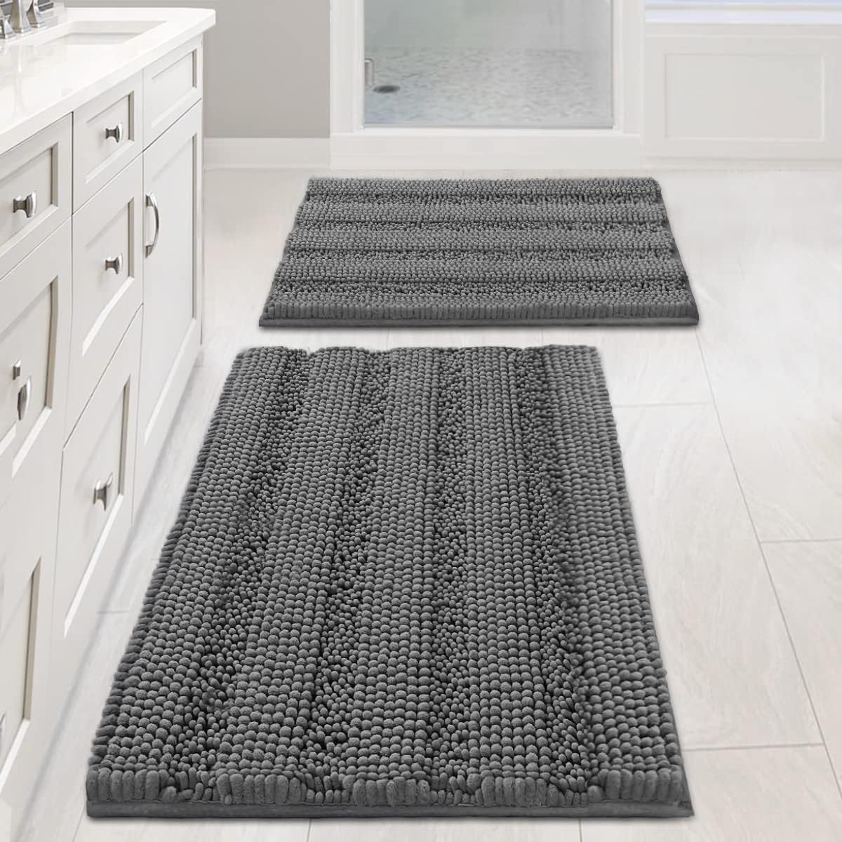 Amazon Chenille Floor Mat Thickened Upgrade Bathroom Home Non-Slip Absorbent Mat Bathtub Bedroom Carpet