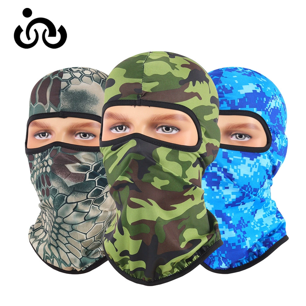 Наружная маска для верховой езды солнцезащитный крем Камуфляжный головной убор Водолазка Шарф из лайкра Защита лица от солнца Маска Шляпа Шлем Лайнер