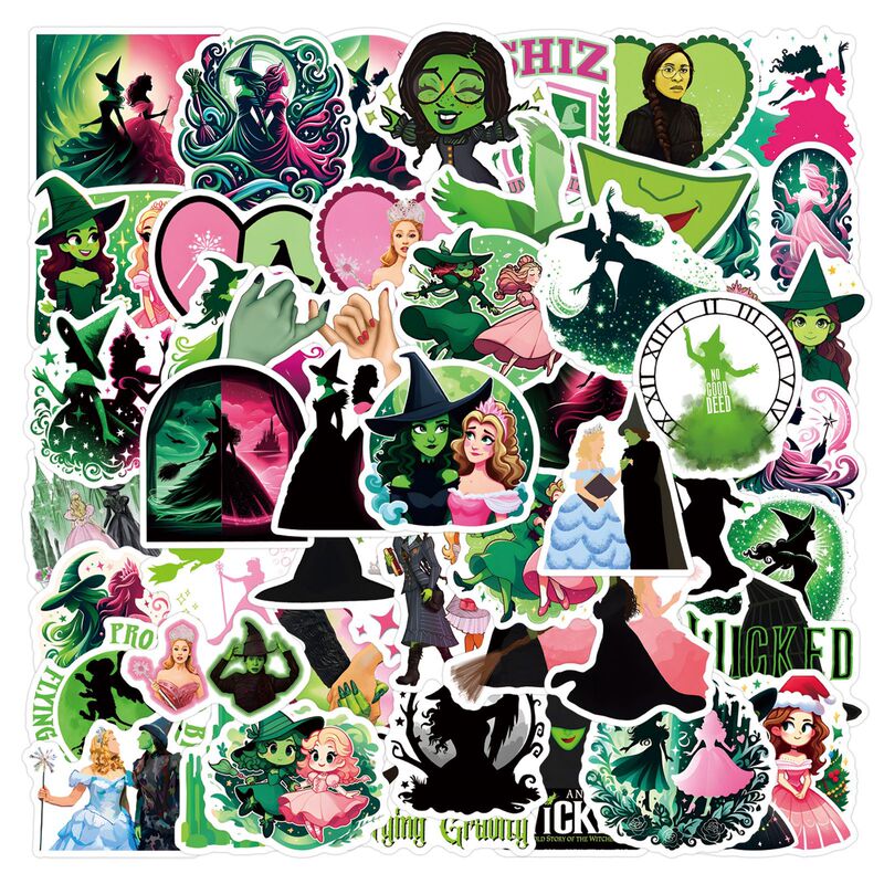 55 movie magic bad witch graffiti stickers personalized trend decoration water cup phablet phone stickers wholesale