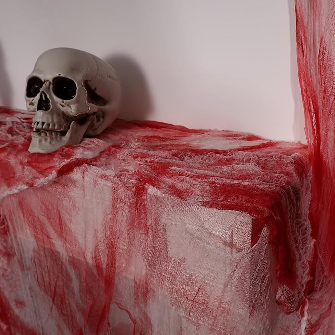 Gasa Decorativa con Sangre para Halloween y Casa Embrujada