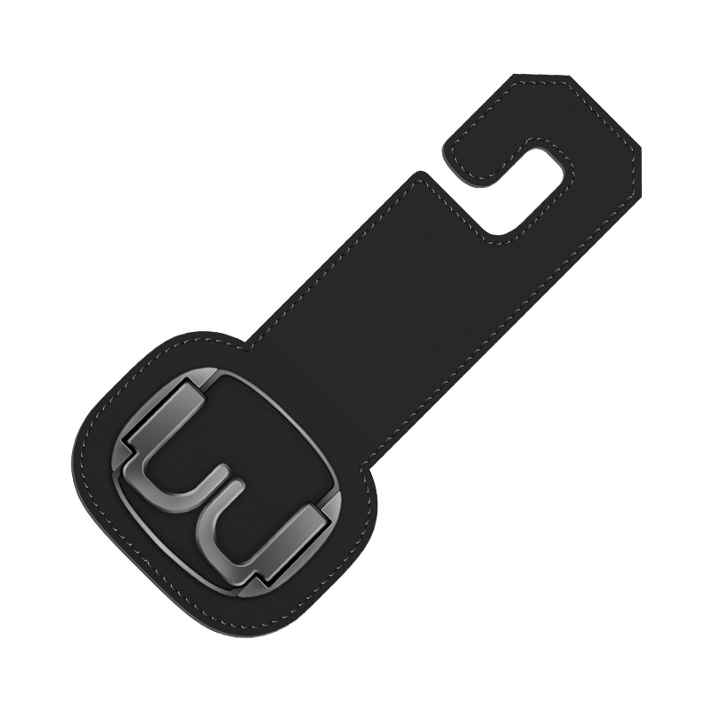 자동차 시트 백 숨겨진 후크 스웨이드 후크 보이지 않는 자동차 후방 가방 작은 물체 저장 후크