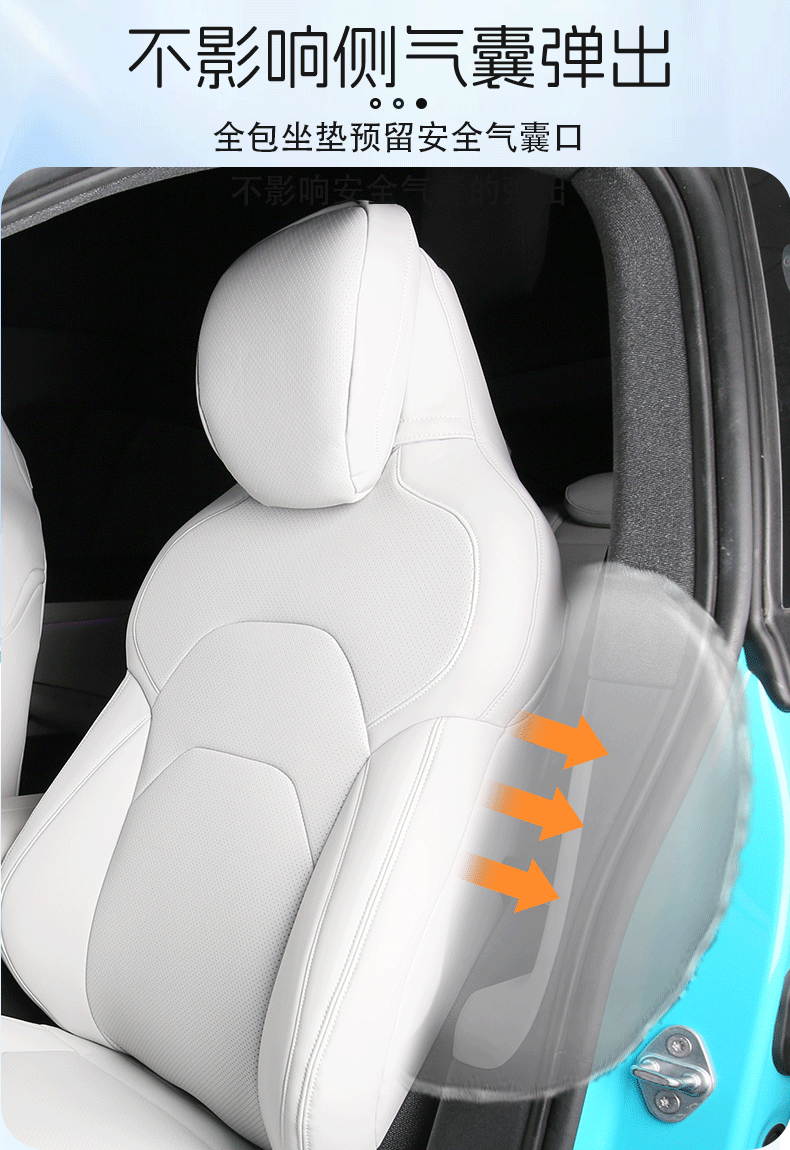 Suitable for Xiaomi SU7/YU7, non-destructive installation, original car color, custom-fit 360-degree full-cover car seat covers and seat cushions