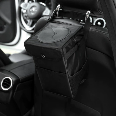 Cross-border exclusive for car storage box folding waterproof storage bag trunk storage box chair back bag car trash can (Car storage bag/box) - oxford-cloth-trumpet-161625cm