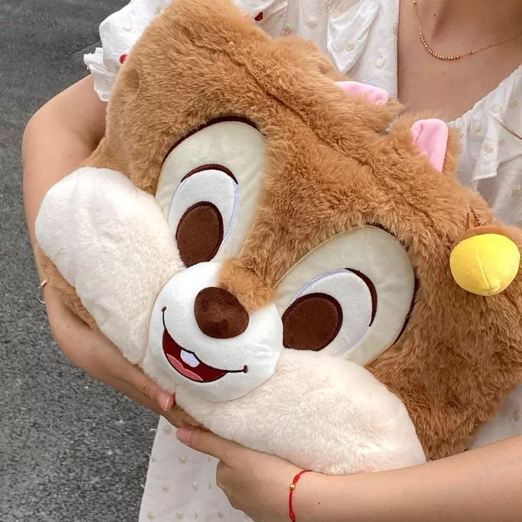 2024新款松鼠毛茸秋冬单肩包可爱包包女生软萌奇奇蒂蒂单肩包