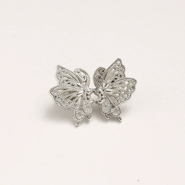 Butterfly hollow silver