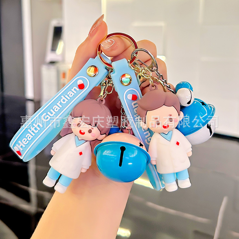 Cartoon Doctor Keychain Cute White Angel Creative Chinese Doctor Nurse Day Gift Wholesale Bag Pendant Cartoon Doctor Keychain Cute White Angel Creative Chinese Doctor Nurse Day Gift Wholesale Bag Pendant