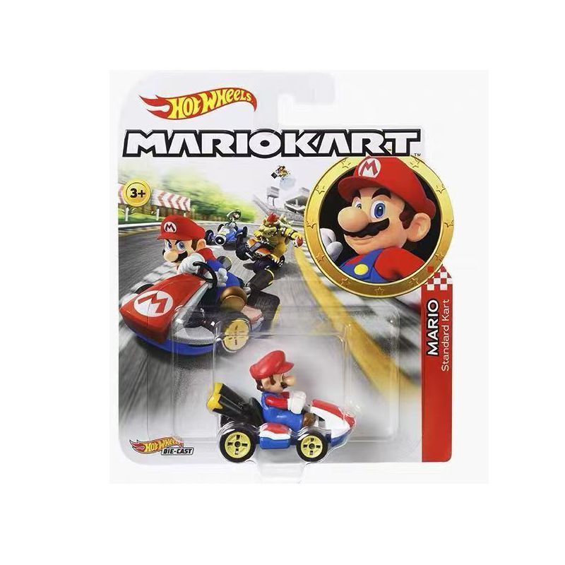 In-stock Hot Wheels entertainment car culture Mario Kart culture simulation alloy car door collectible toy ornament In-stock Hot Wheels entertainment car culture Mario Kart culture simulation alloy car door collectible toy ornament