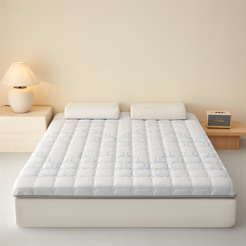 Nuevo colchón de esponja de látex plegable, colchón de dormitorio para el hogar, colchón de dormitorio para estudiantes, colchón de esponja antibacteriano