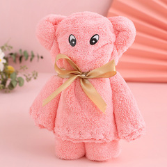 Creative Small Bear Fleece Towel 35*75 Gift Towel Xipu Small Bear Fleece Towel Handout Gift