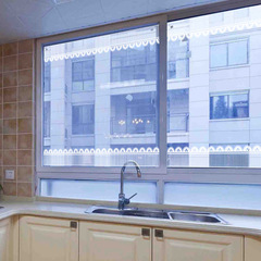 BB4C批發櫥窗玻璃貼紙自粘商場門店裝飾布置窗花蕾絲花邊鏡子