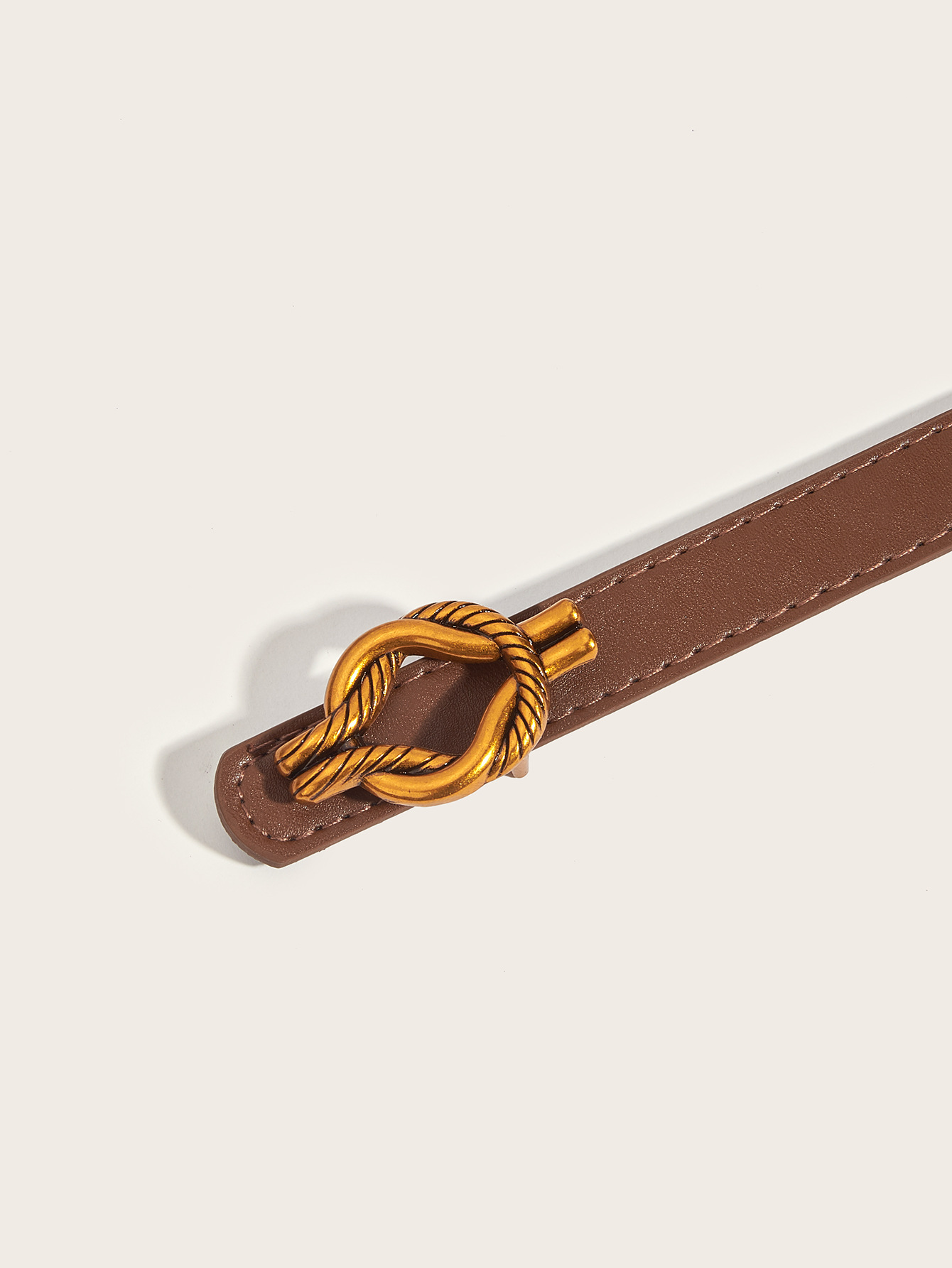 Simple Style Geometric PU Leather Alloy Plating Women's Leather Belts display picture 7