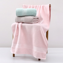 跨境超柔赛络纺浴巾工厂批发家用柔软吸水加厚浴室纯棉浴巾全棉