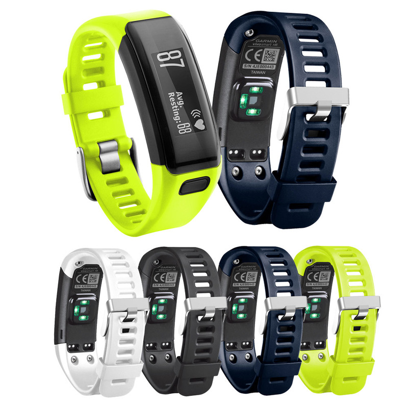 For Jiaming Garmin Vivosmart HR Silicone Strap Split Silicone Strap Sport Watch Strap