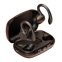 工厂直供新款挂耳式Y7运动跑步专用私模tws带数显无线蓝牙耳机