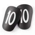 12*7.8cm (M) Black White Number 10 Shin Guards