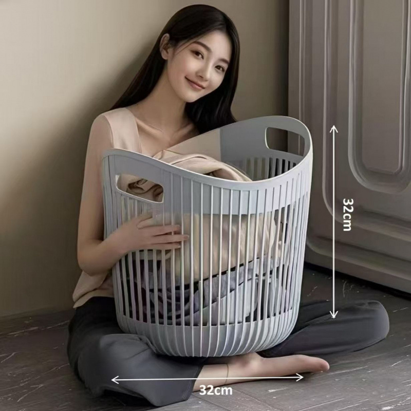 脏衣服收纳筐脏衣篓家用脏衣篮玩具收纳箱塑料筐浴室收纳神器|undefined