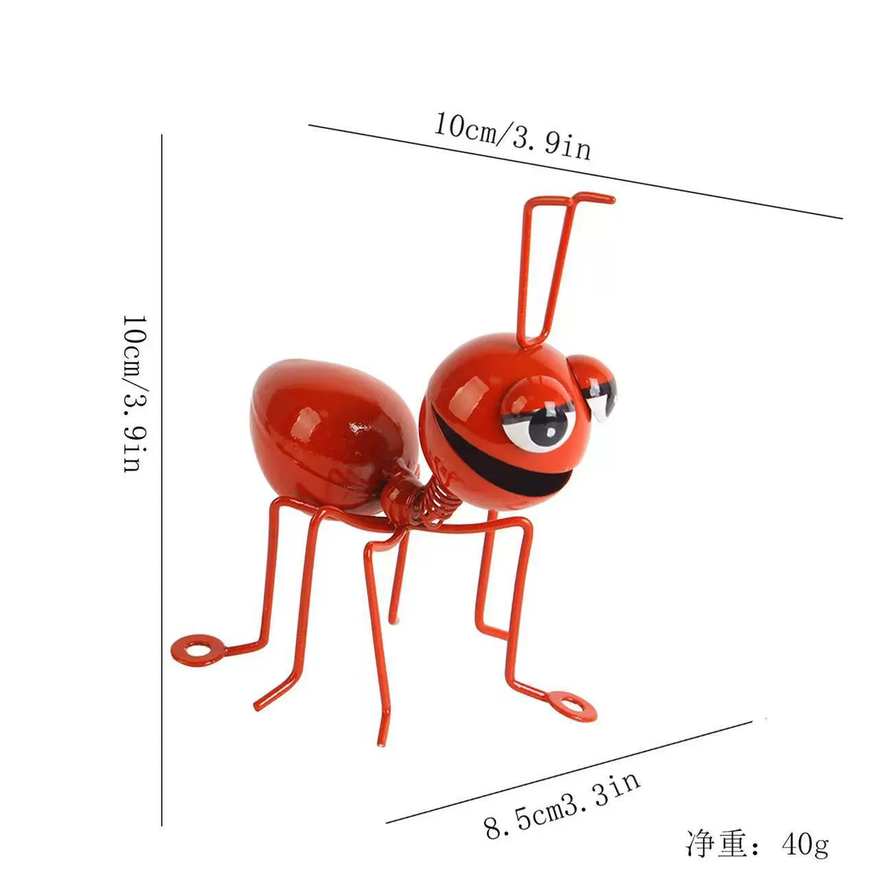Креативное украшение в виде железной муравьи, винный шкаф, настольный сад, высокое художественное украшение, маленькая искусственная модель муравья, движение