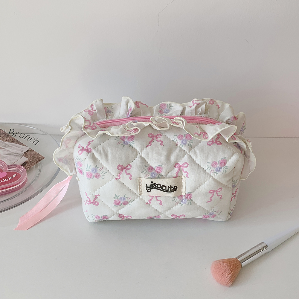 179g Weight Pencil Case Stationery Type 1 Piece Quantity Class, Learning, Graduation Occasion Cotton, Polyester Material Bow Knot Pattern Korean Style Style Bow Knot Cotton Polyester Class Learning Graduation Korean Style Pencil Case 13