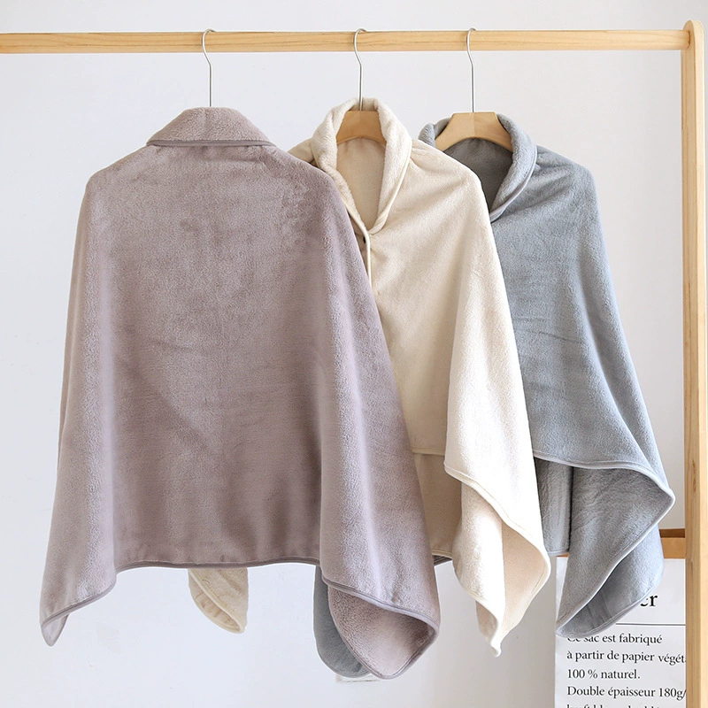 Flannel cloak, duvet, winter trench coat