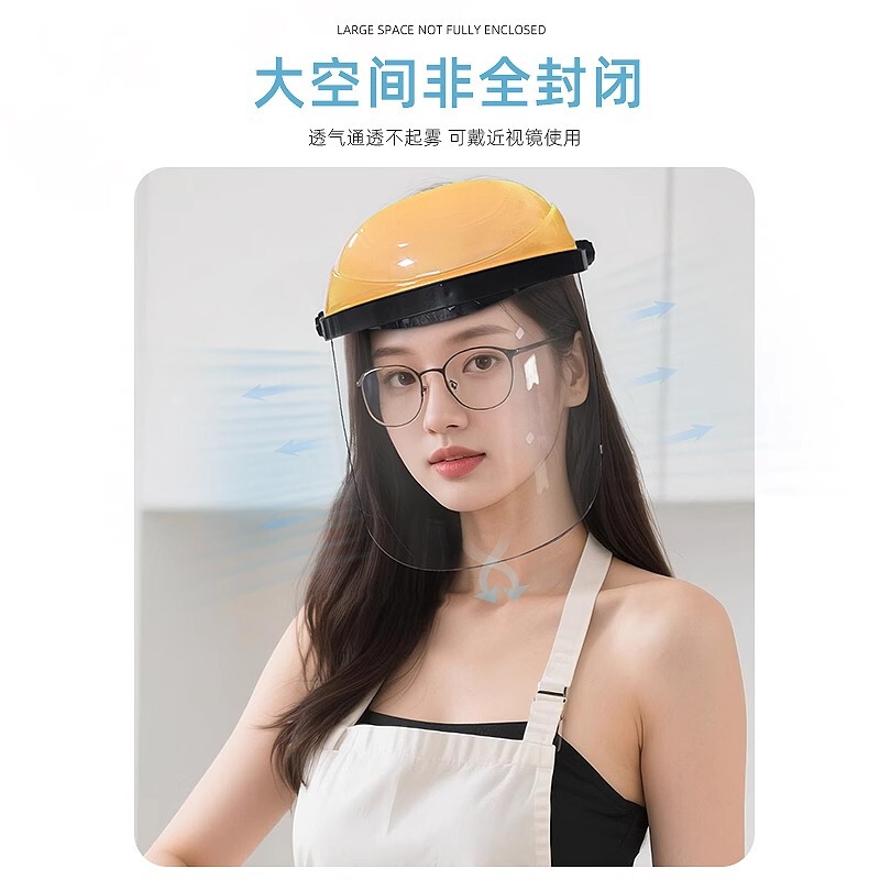 調理用油煙防止マスク、飛沫防止マスク、屋外家族用調節可能なキッチン女性と男性の厚みのあるフリップ保護カバー|undefined