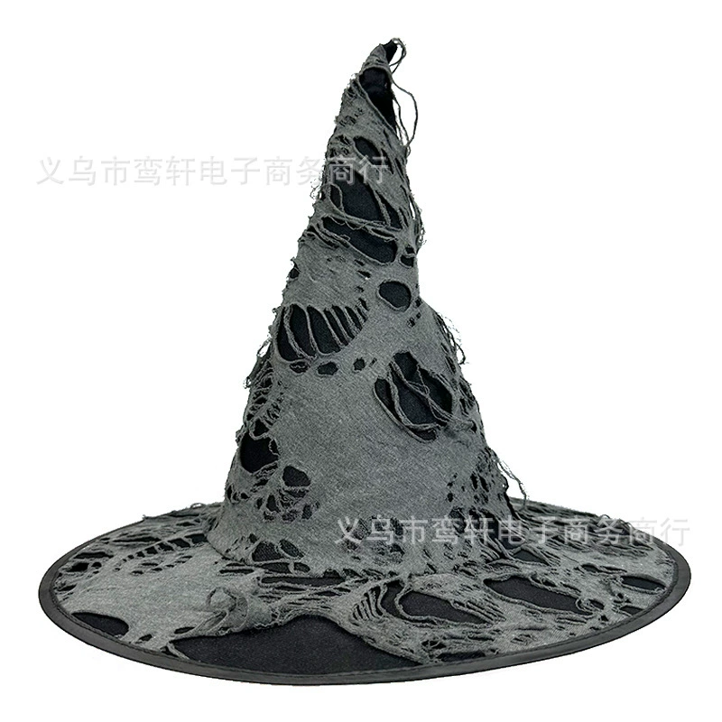 Cross-border witch hat wizard hat Halloween black beggar witch party hat magician witch hat wizard hat