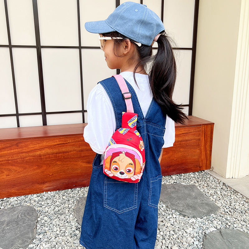 Moda todo fósforo nuevo de dibujos animados lindo niños bolsa de pecho nylon pequeña bolsa de hombro viaje ligero merienda monedero bolsa