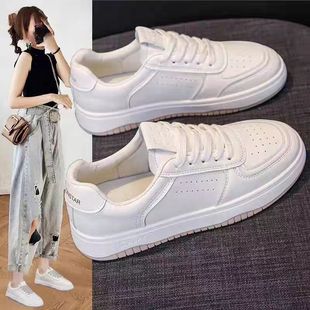 Flat White Shoes for Women 2025 Spring New Versatile Breathable Women's Shoes Soft Sole Ins Casual Student Sneakers
