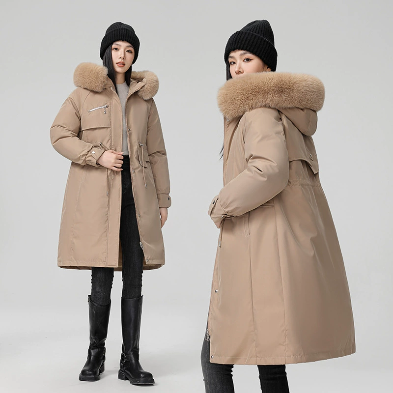 Winter down jacket with down, liner, brace, trench coat, (Cross-border trading), plus size