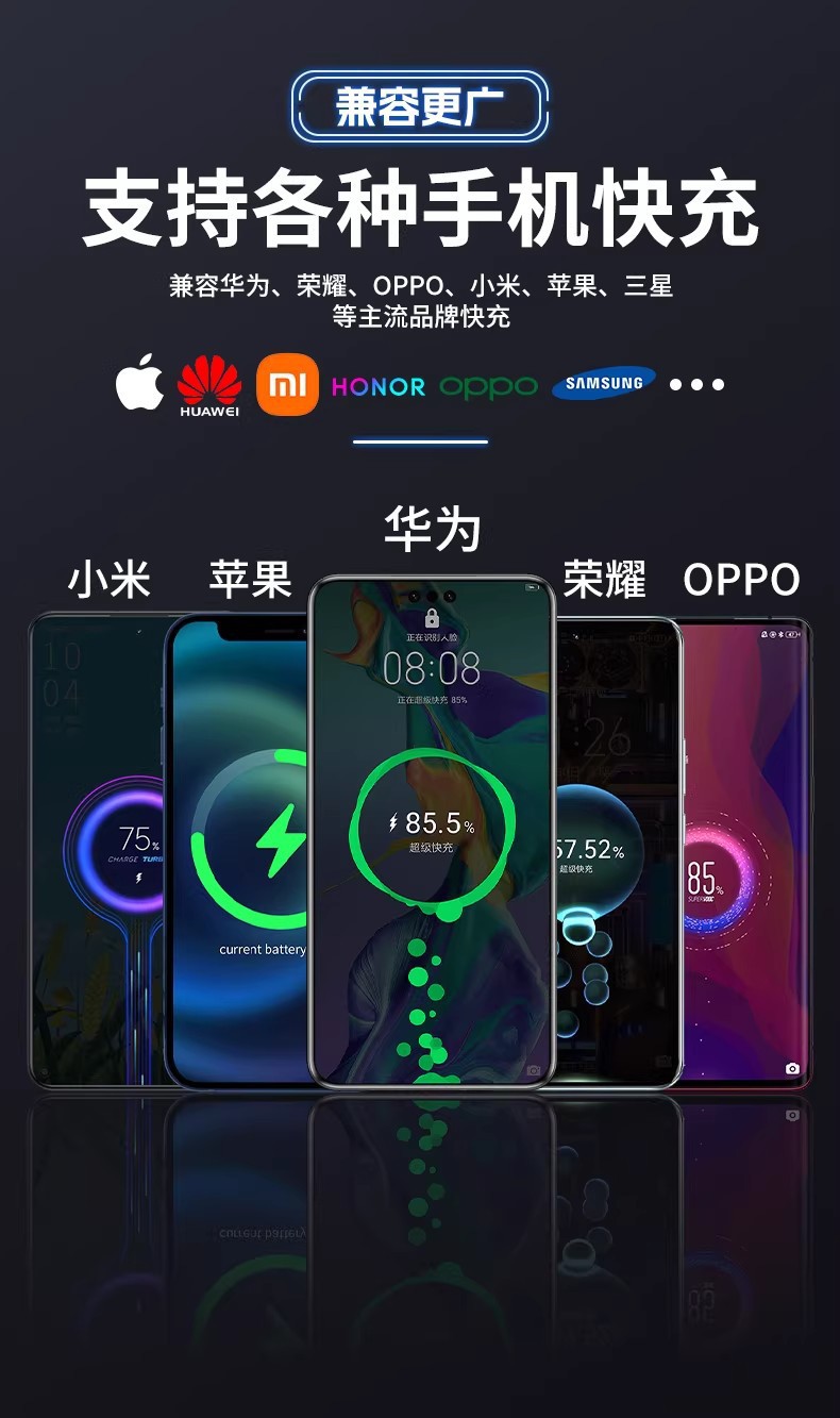 Cross-Border Hot-Selling 120W Car Charger, Super Fast Charging for Mobile Phones, Cigarette Lighter Adapter with Retractable Cable