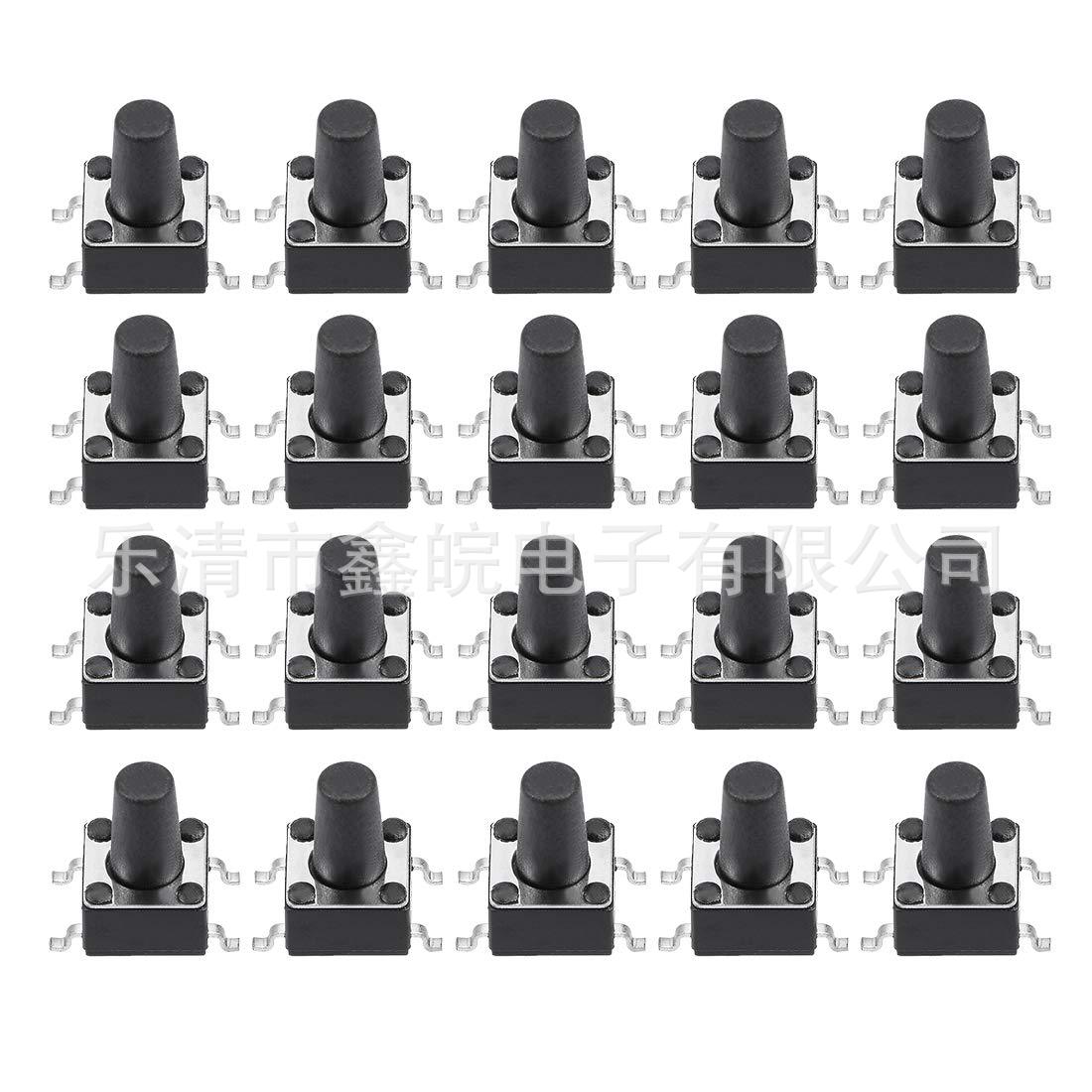 供应轻触开关6x6*4.3|4.5|5|6|7|8|9|10|带定位住贴片6*6按钮开关