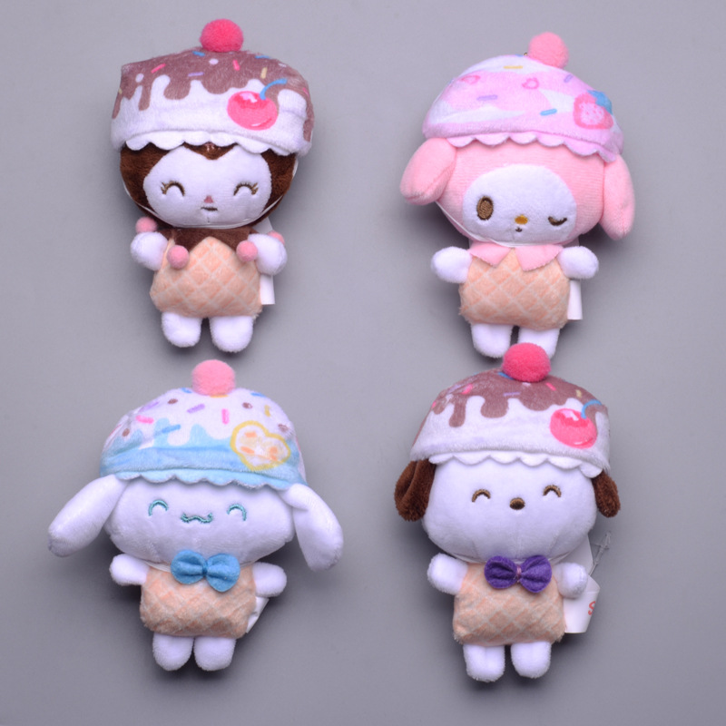 KT kuromi/ COS ICE Cream Plush Doll Keychain Key Chain Pandents | eBay