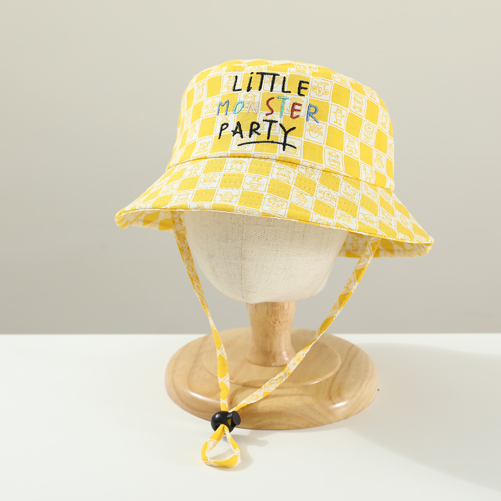 Primavera y otoño sombrero de niños protección solar sombrero de verano viaje al aire libre sombrero de pescador para hombres y mujeres simple moda sombrero de marea