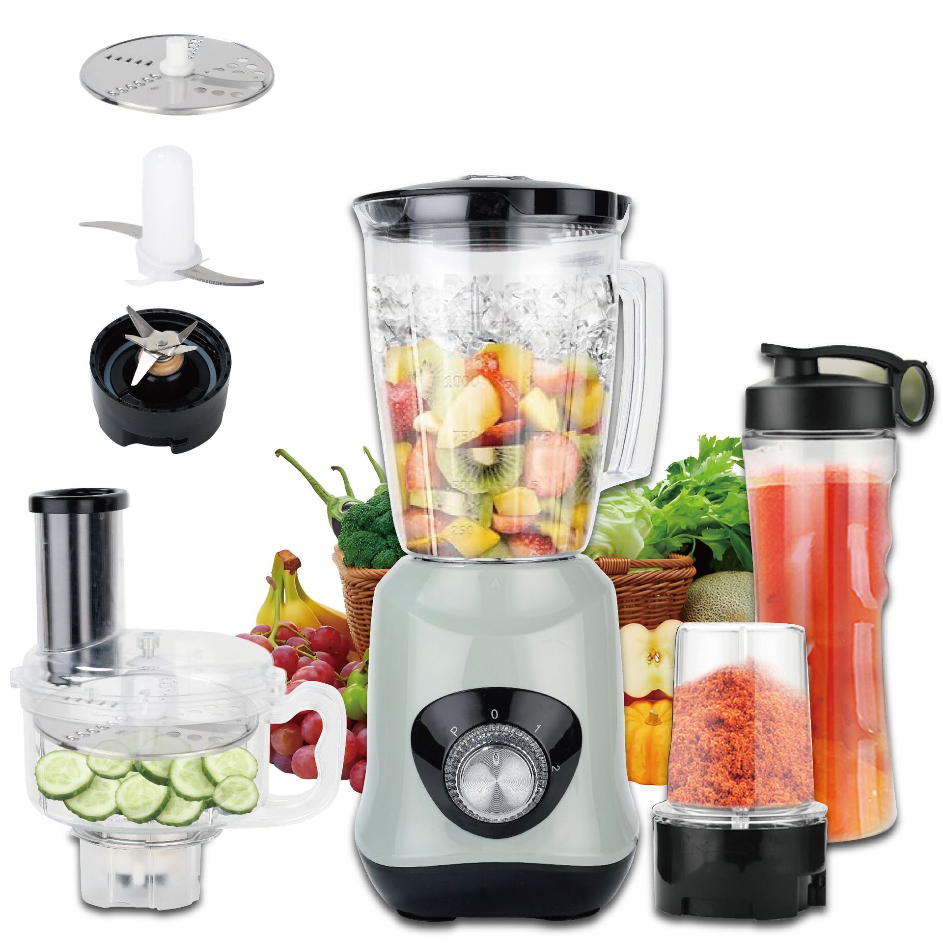 Multifunctional cooking machine portable household juice machine shredding and slicing meat grinder wholesale