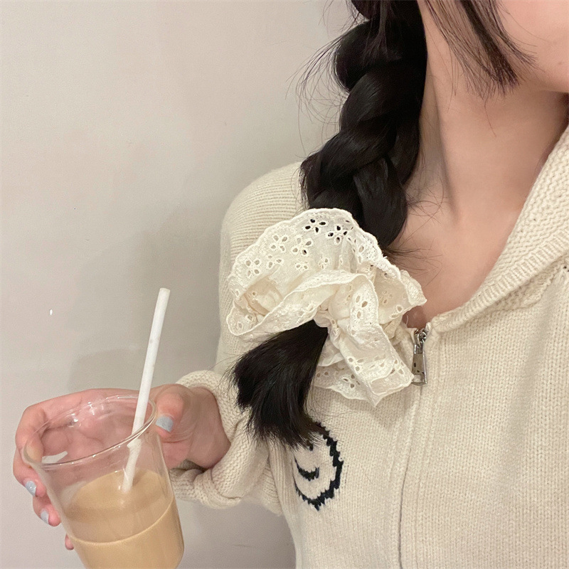 Simple Style Solid Color Cloth Hair Tie display picture 4