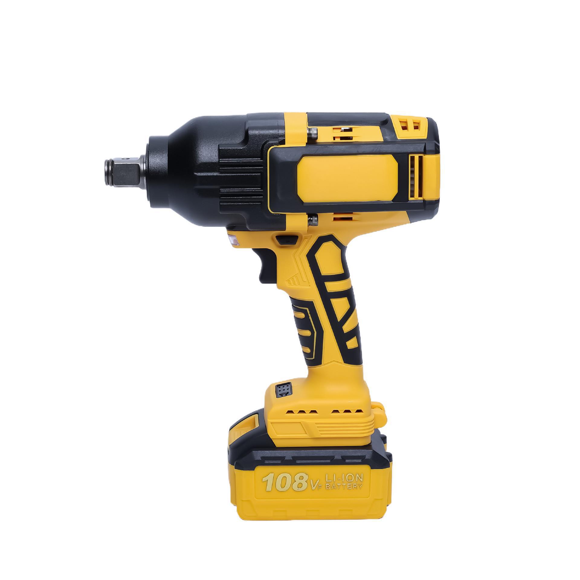 外贸大功率充电式锂电扳手 2000N大扭力工业汽修电动冲击扳手厂家