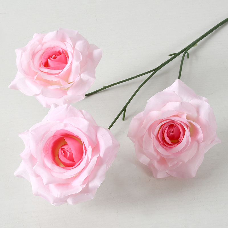 Decoración del auditorio de bodas de flores artificiales rosa, decoración de la pared de fondo de flores falsas, decoración de la pared, techo de flores, guía de la carretera, arreglo floral, Juanhua