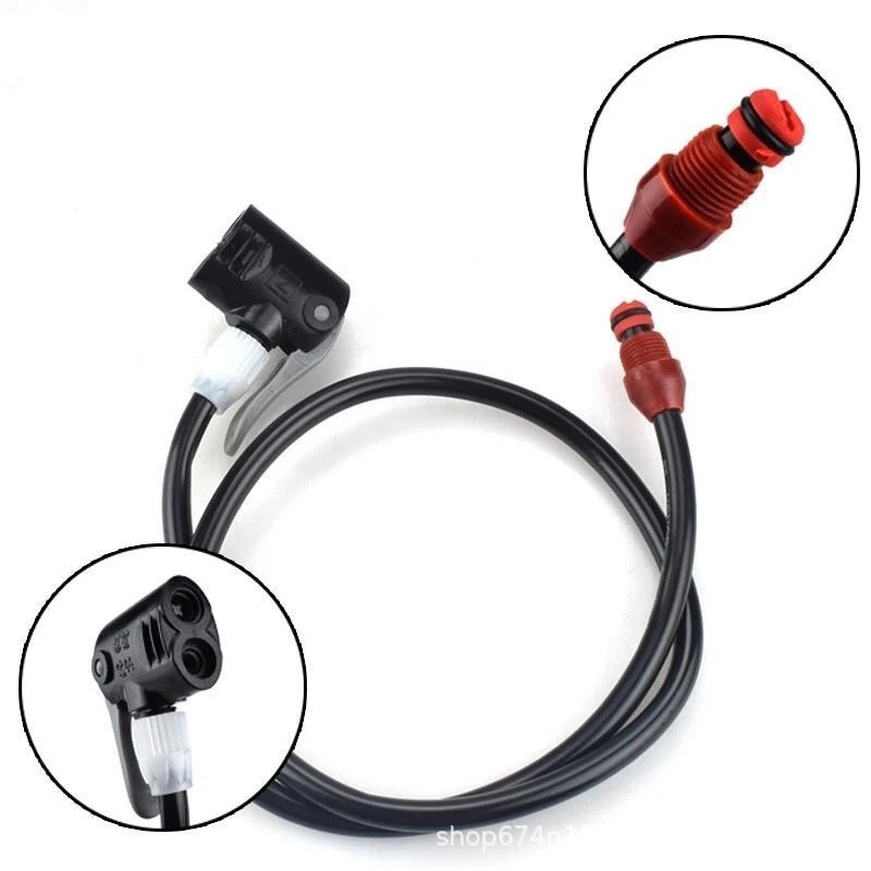 Bomba de bicicleta europea de alta presión portátil mini bomba TPU tubo de aire con resistencia a altas temperaturas y sin deformación