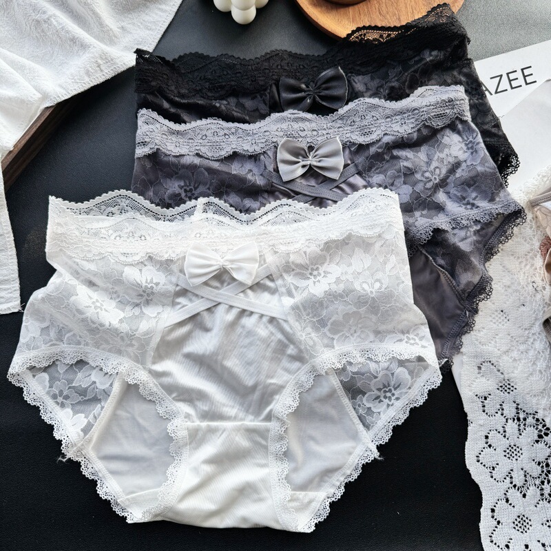 【 45-62.5kg 】C922 # Cheeks Are Red~French High-End Mid-Waist Accessible Luxury Ice Silk Mesh Women's Underwear 【 45-62.5kg 】C922 # Cheeks Are Red~French High-End Mid-Waist Accessible Luxury Ice Silk Mesh Women's Underwear