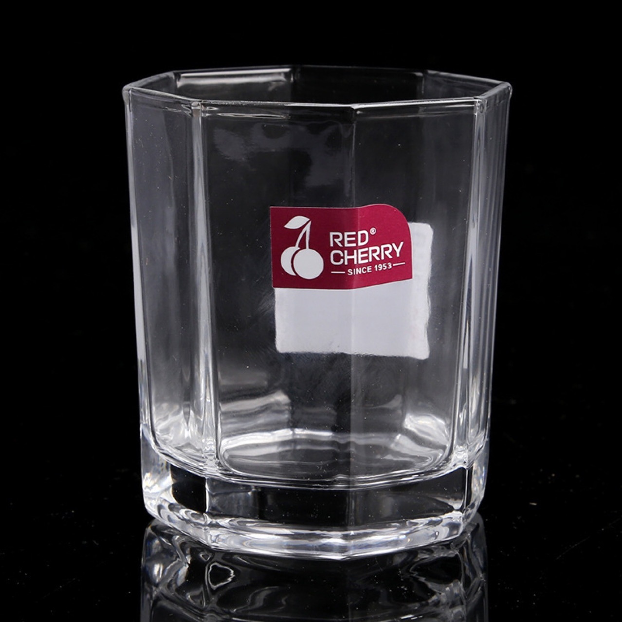 Vaso Octogonal de Vidrio, Resistente a Altas Temperaturas y Transparente, para Té y Café