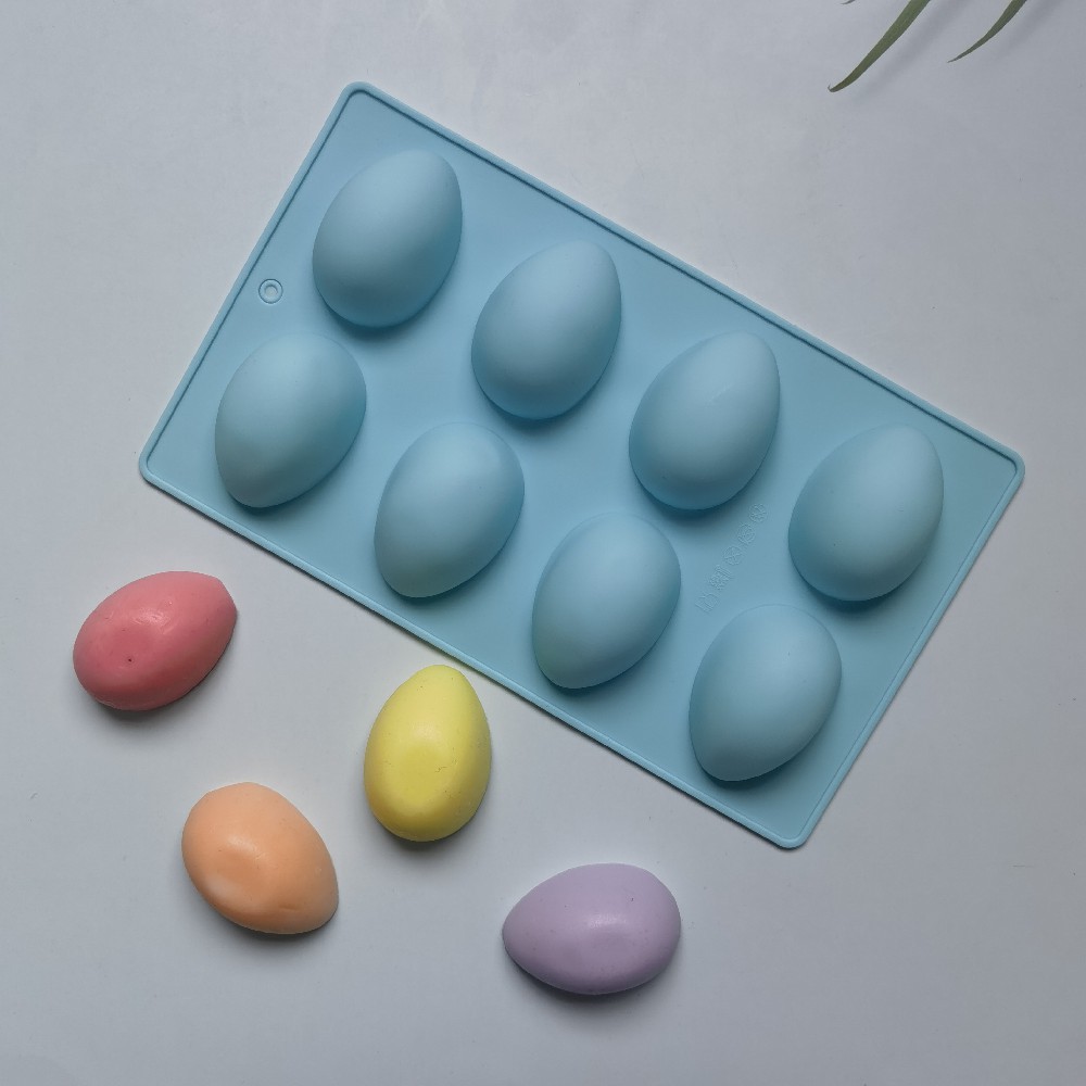 8连复活蛋216巧克力蛋糕布丁甜点模具肥皂烘焙用具蓝