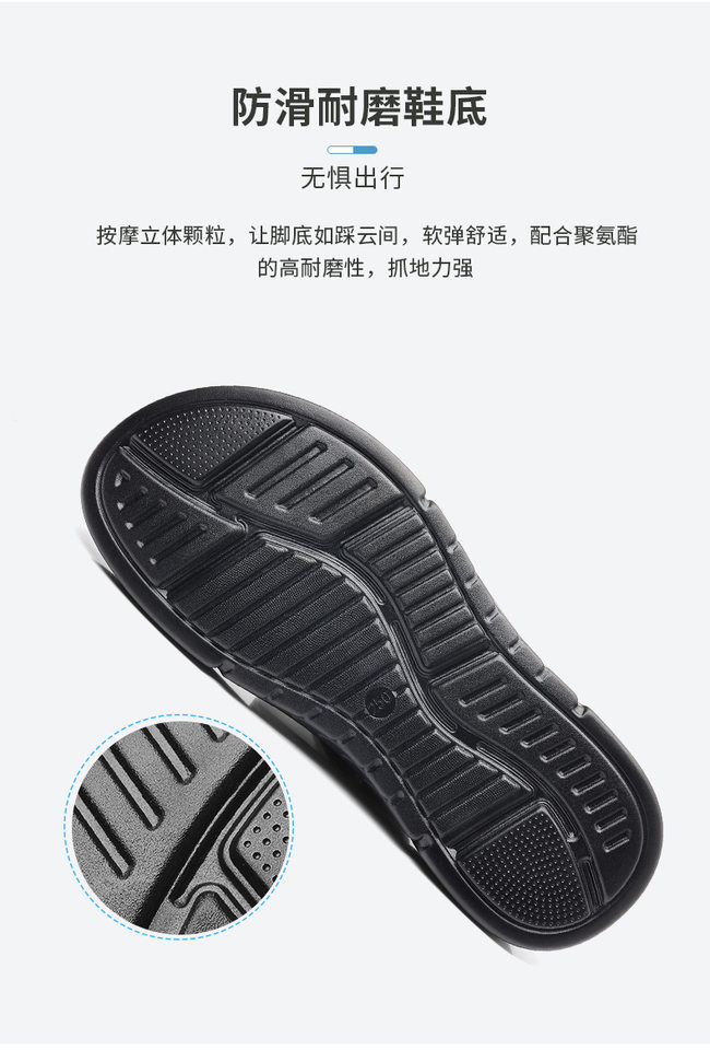 Dép sandal nam da bò lớp đầu thoáng khí, đế mềm êm chân, kiểu hở ngón — 51300 màu nâu, 51300 màu đen chi tiết 8