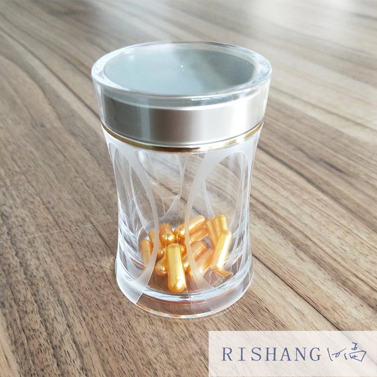 150ml高档亚克力透明塑料瓶 药丸藏红花胶囊保健品包装瓶