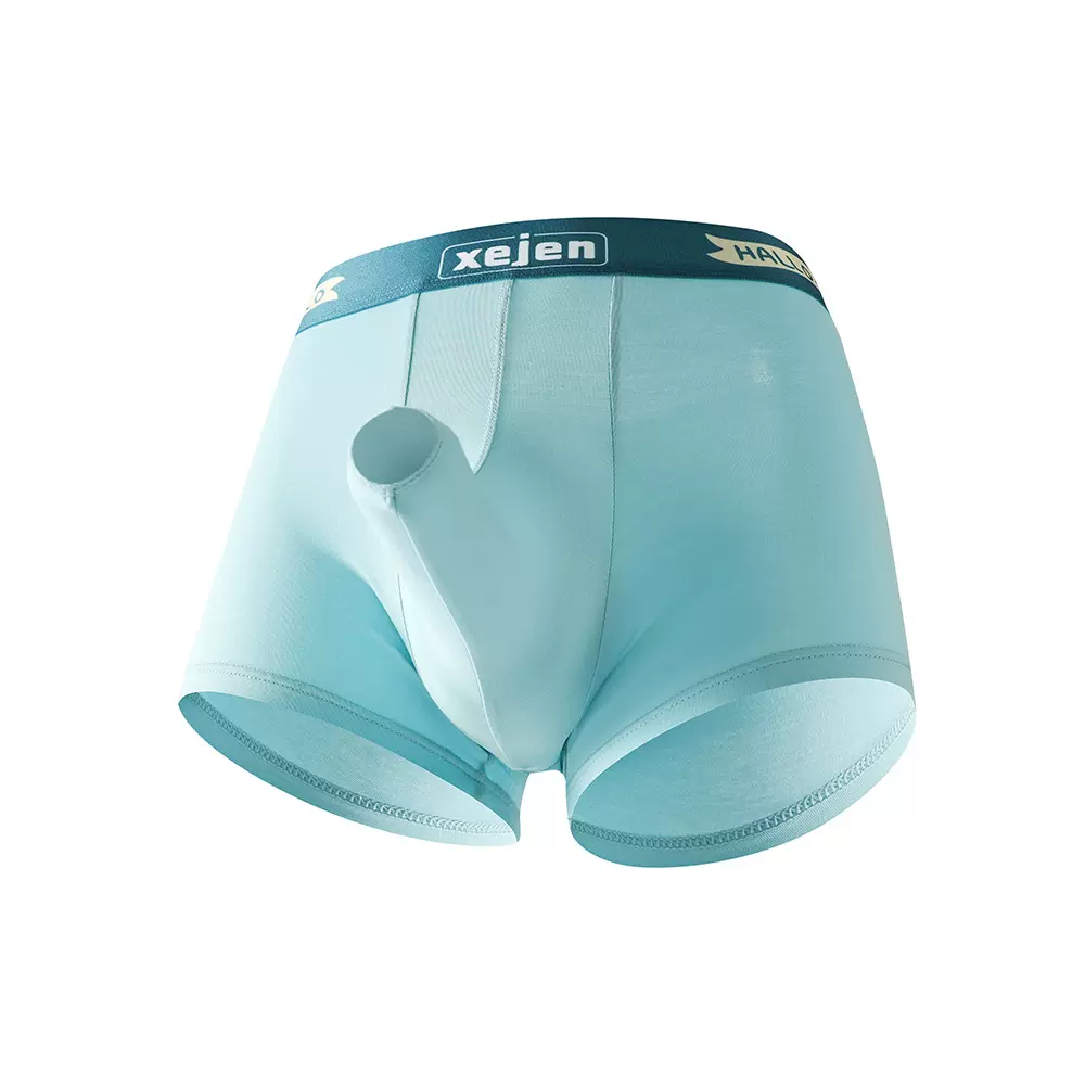 男士平角内裤情趣透气吸汗四角裤高弹力大象鼻子提臀运动型抗菌