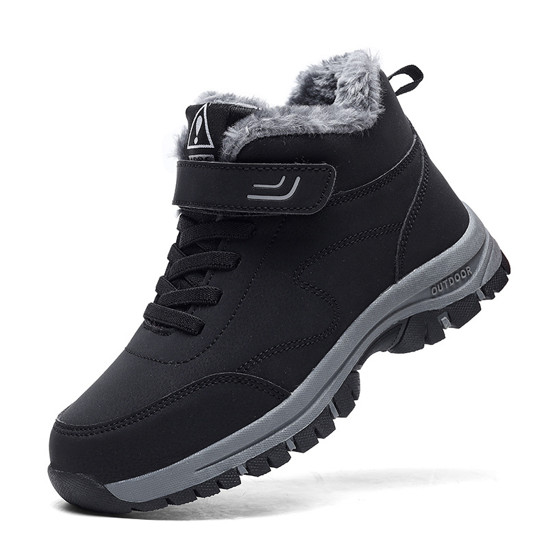 Nuevos zapatos de ancianos para hombres otoño y invierno de alto nivel de algodón grueso zapatos deportivos antideslizantes zapatos madre botas de nieve pareja